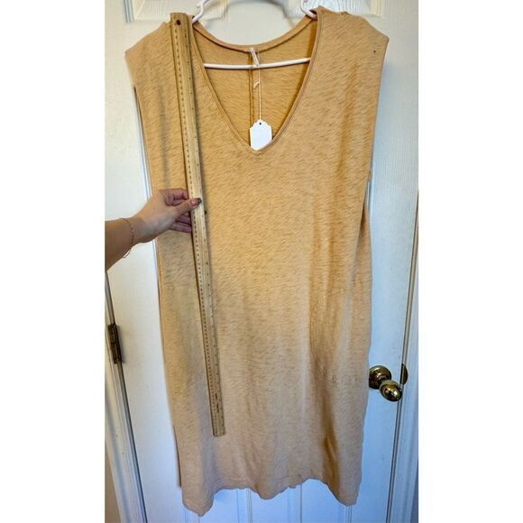 NWT Hello Nite Women’s Shell Midi Pajama Women’s Light Yellow Dress Large - Picture 10 of 11